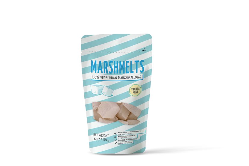 Cheese Pineapple & Vanilla Mist | 175 grams x 4 Packs | Veg Marshmallow | Marshmelts