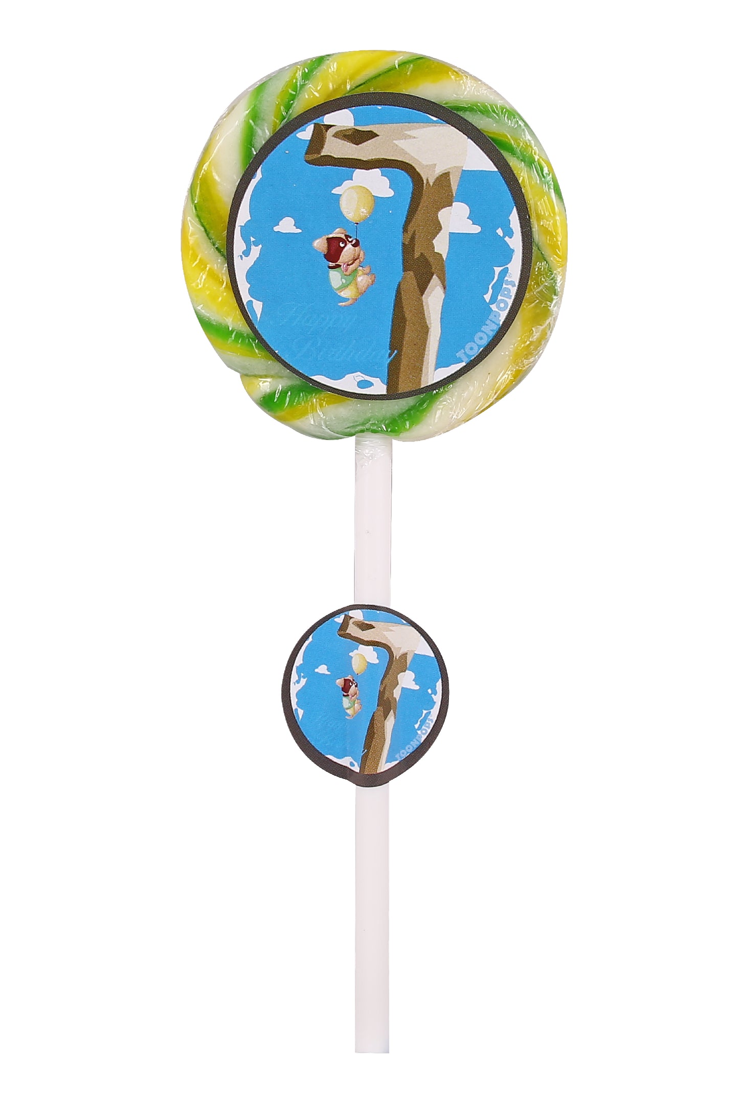 7th Birthday Pack | Cartoon Lollipops | Pack  of 60 | Toonpops