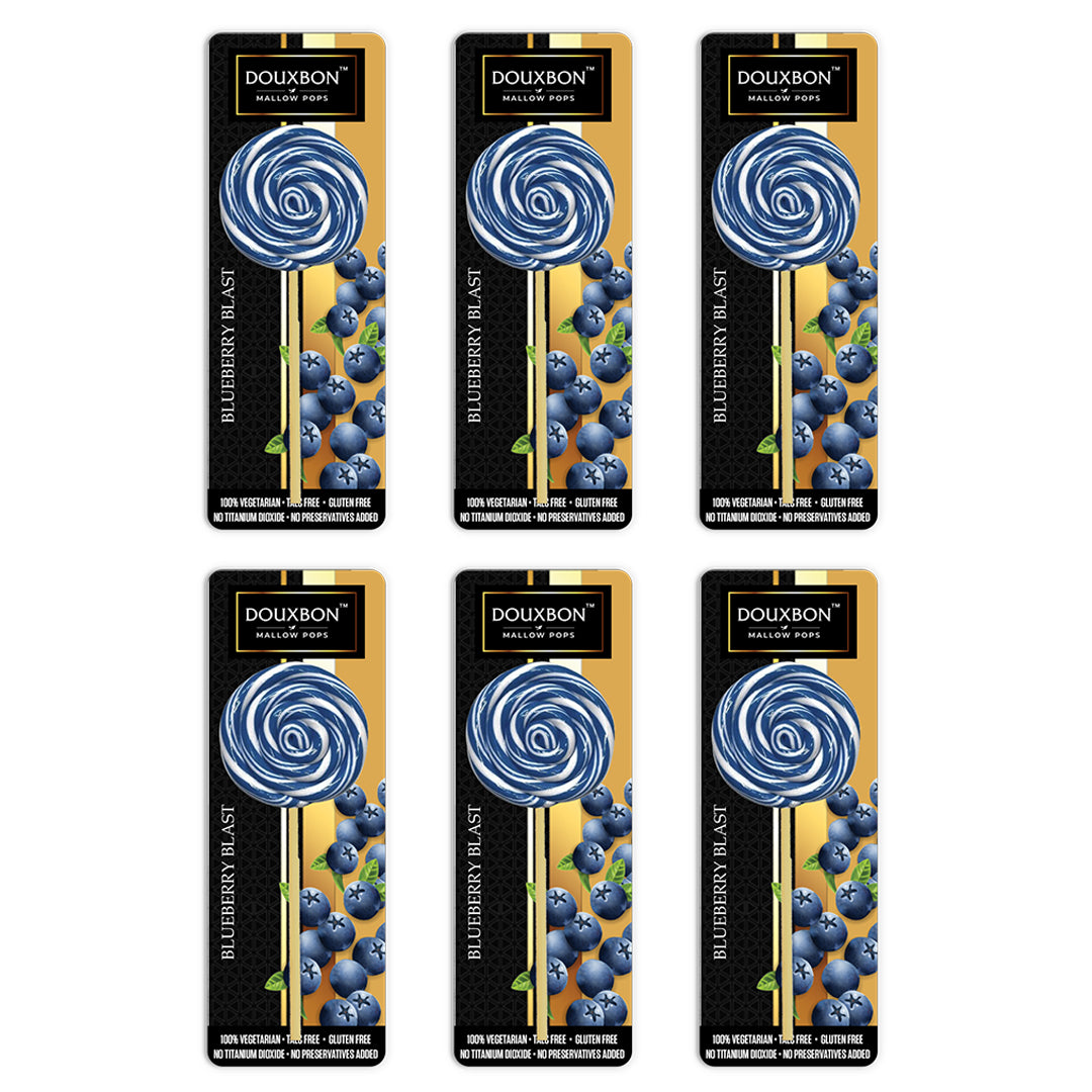 Douxbon Mallowpops - Blueberry Blast - 50 grams