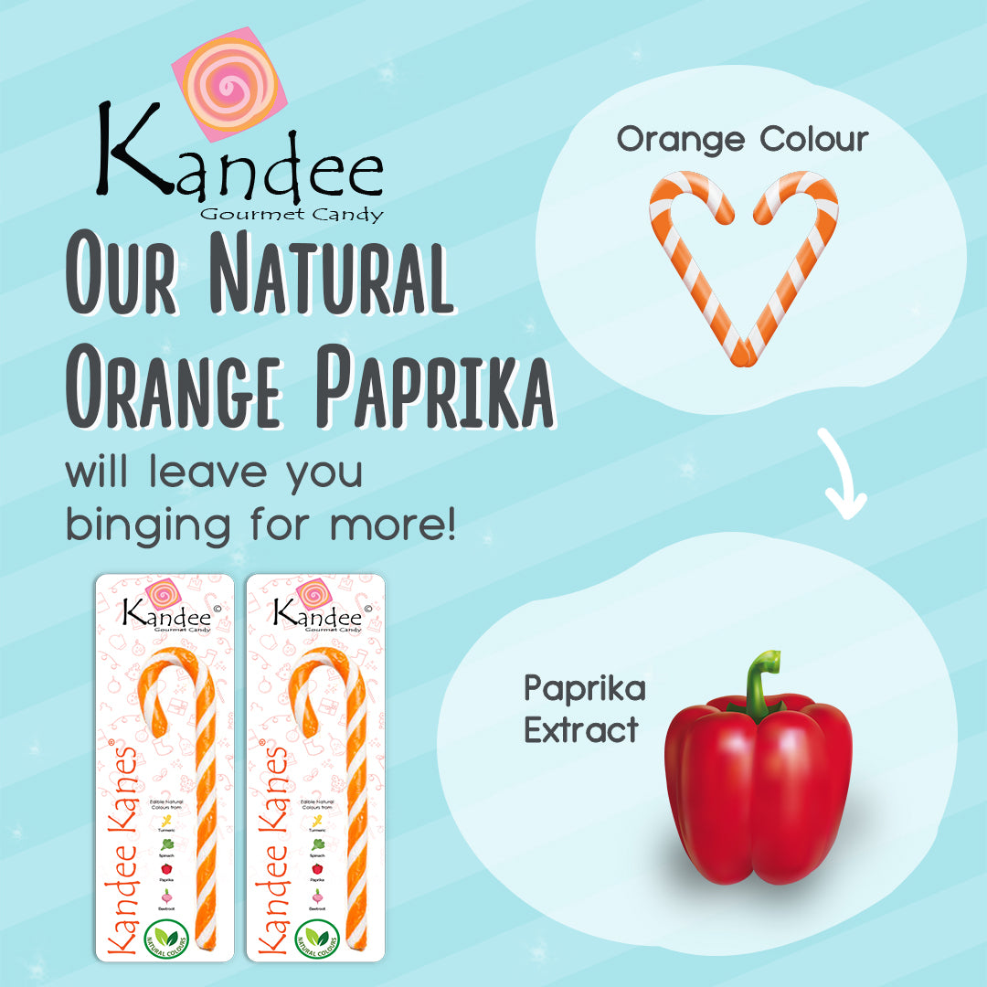 Kandee Kane - Orange Creme - 5.5" - Set of 12 Candy Canes