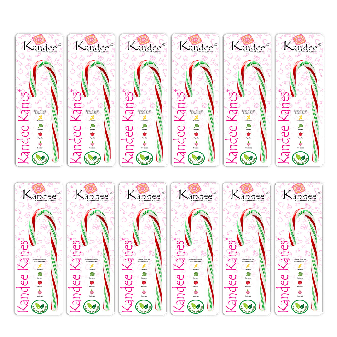 Kandee Kane - Peppermint Drizzle - 5.5" - Set of 12 Candy Canes