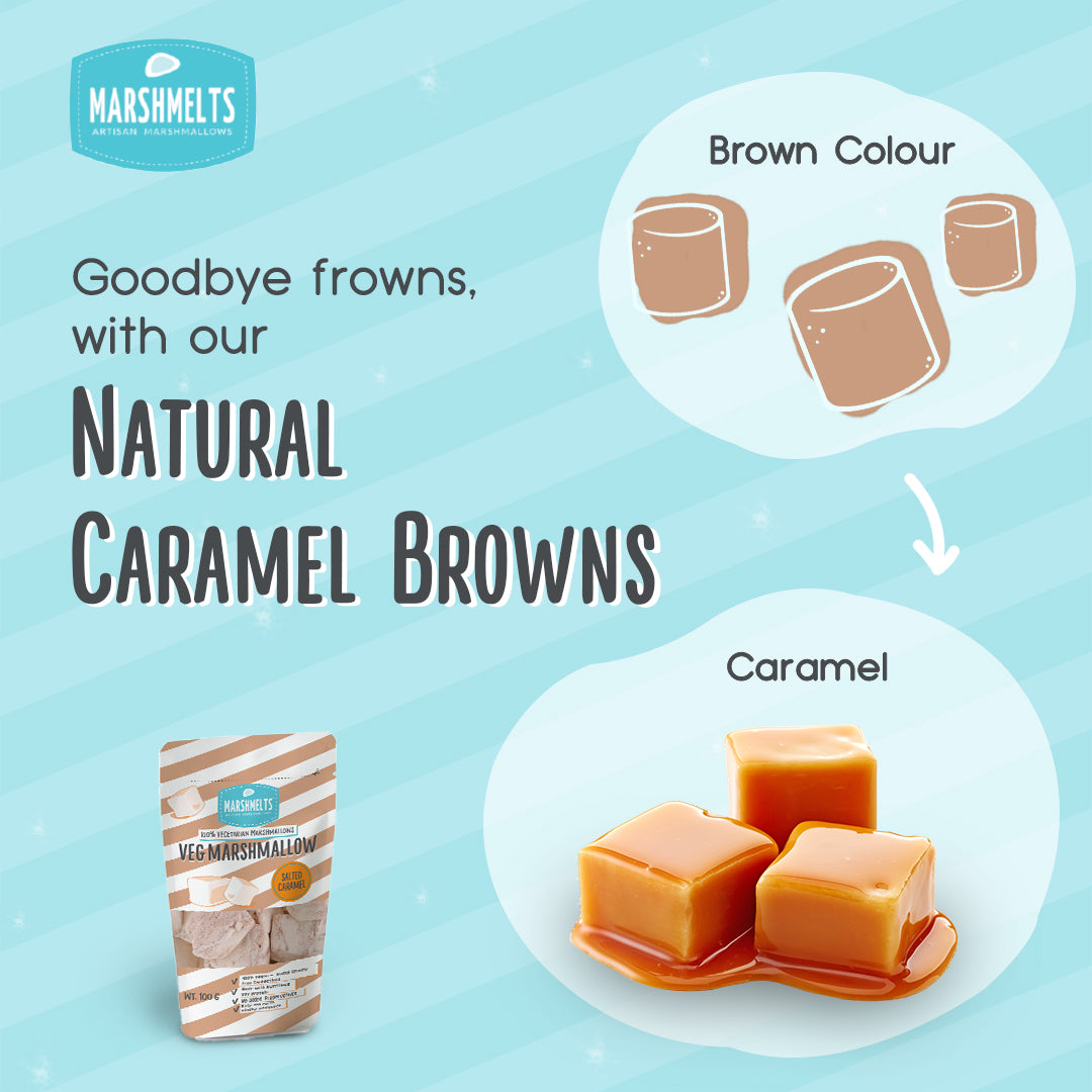 Salted Caramel & Vanilla Mist |  60 grams x 6 Packs  | Veg Marshmallow | Marshmelts