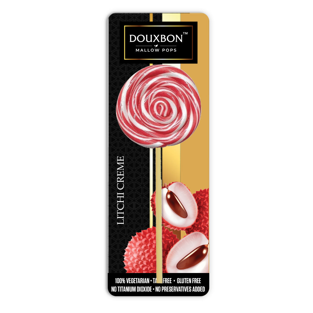 Douxbon Mallowpops - Litchi Creme - 50 grams