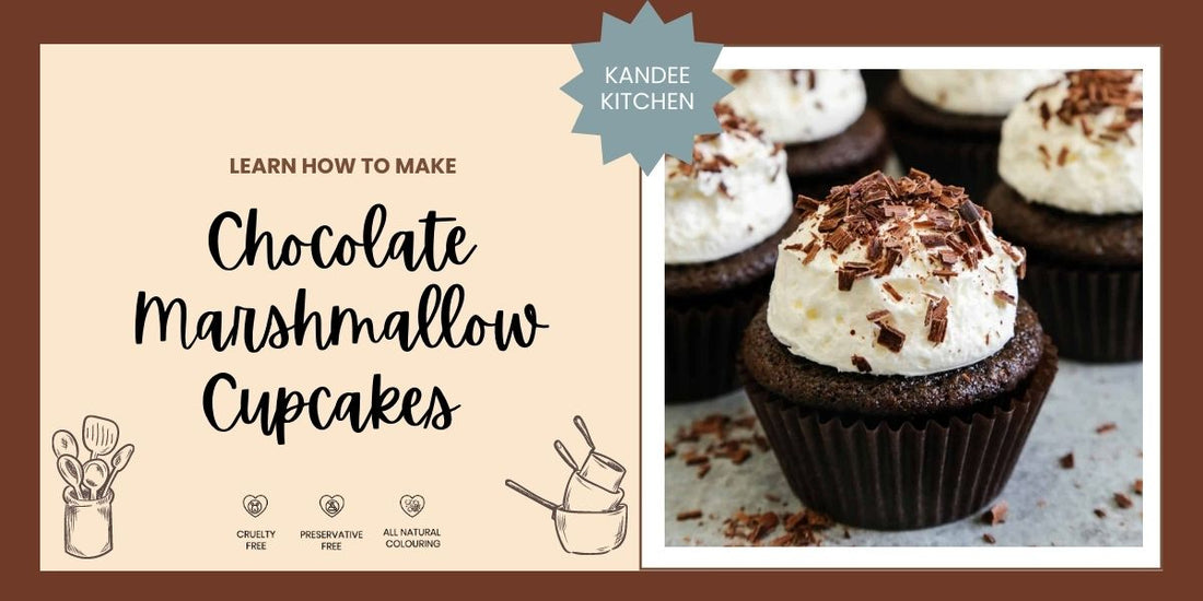 Chocolate Marshmallow Cupcakes | Kandee Kitchen
