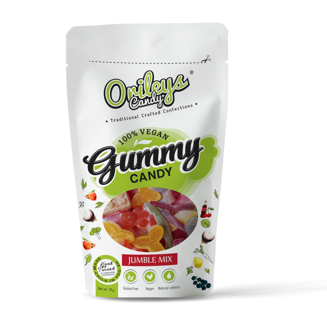 Orileys Gummy candy – Jumble Mix – 70 grams
