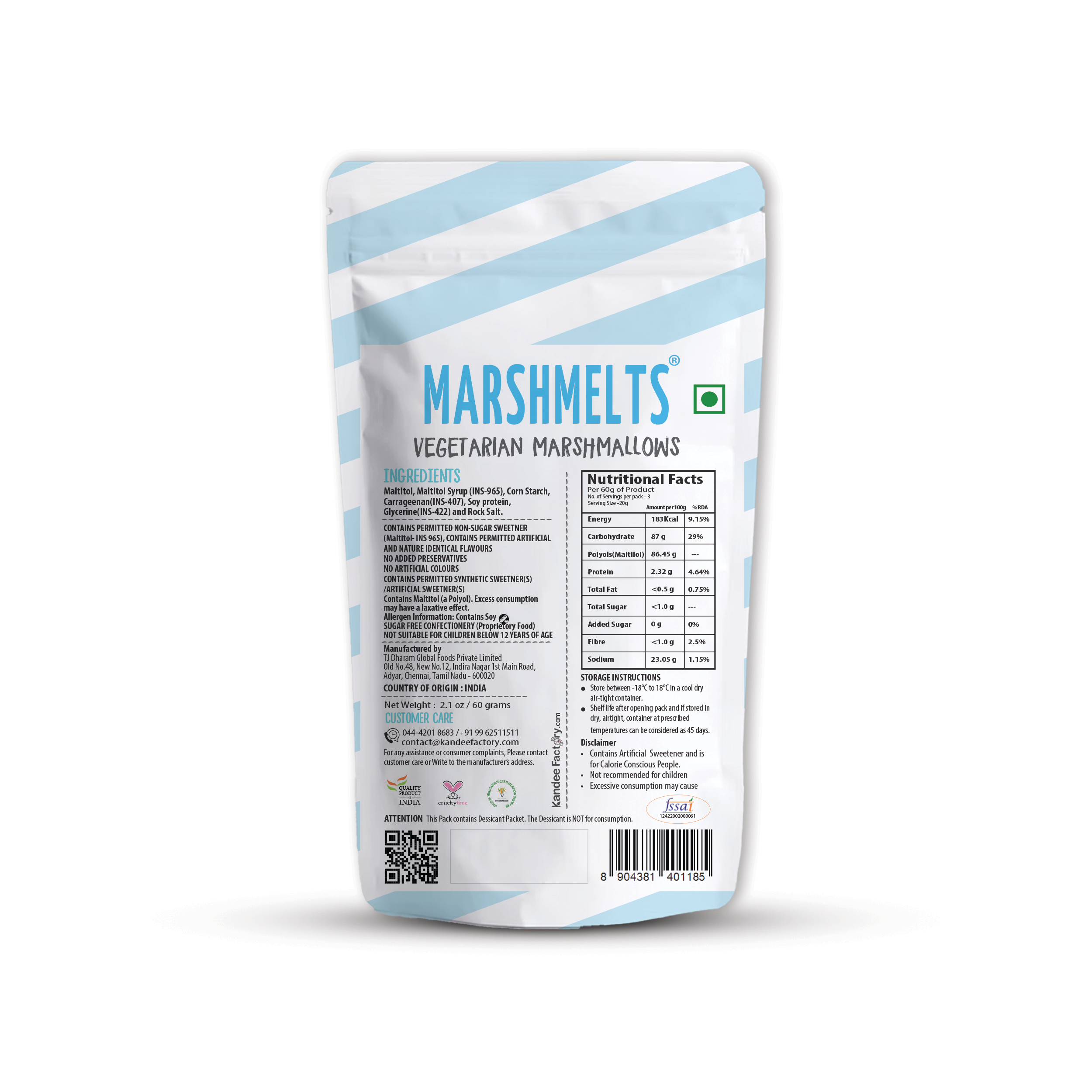 Sugar Free |  Vanilla Mist | Veg Mini Marshmallow | Marshmelts
