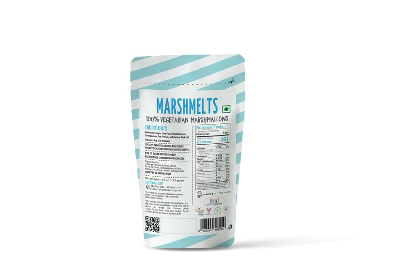 Salted Caramel & Vanilla Mist |  175 grams x 4 Packs | Veg Marshmallow | Marshmelts