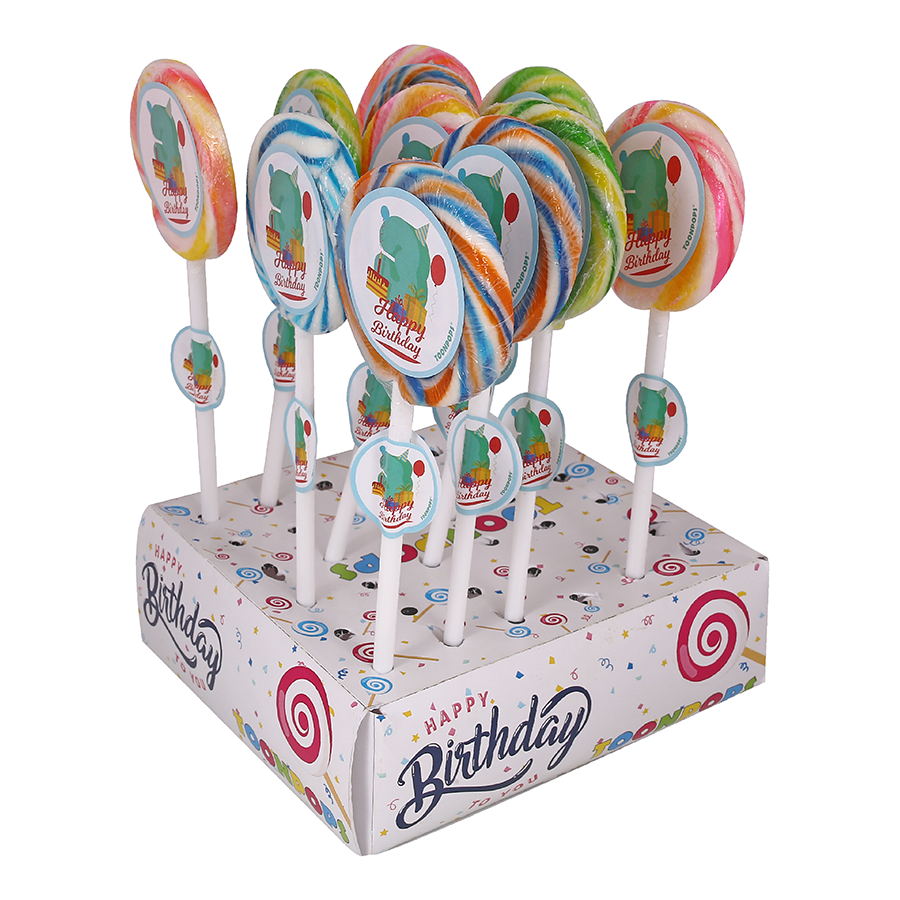 3rd Birthday Pack | Cartoon Lollipops | Pack  of 60 | Toonpops