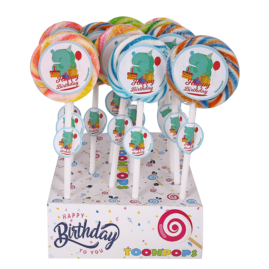 3rd Birthday Pack | Cartoon Lollipops | Pack  of 60 | Toonpops
