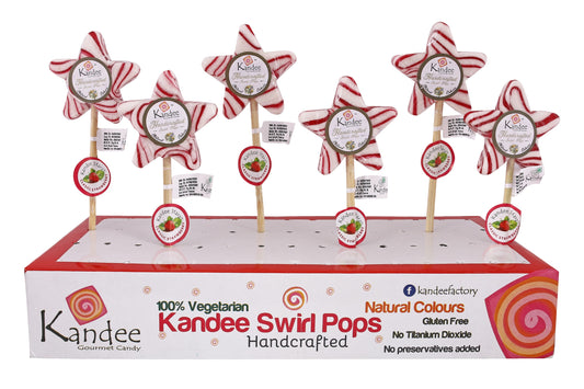 Kandee Starz - Classic Strawberry - Pack of 6 Pops