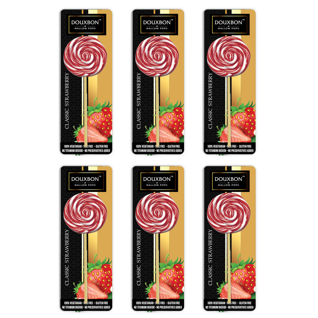 Douxbon Mallowpops - Classic Strawberry - 50 grams