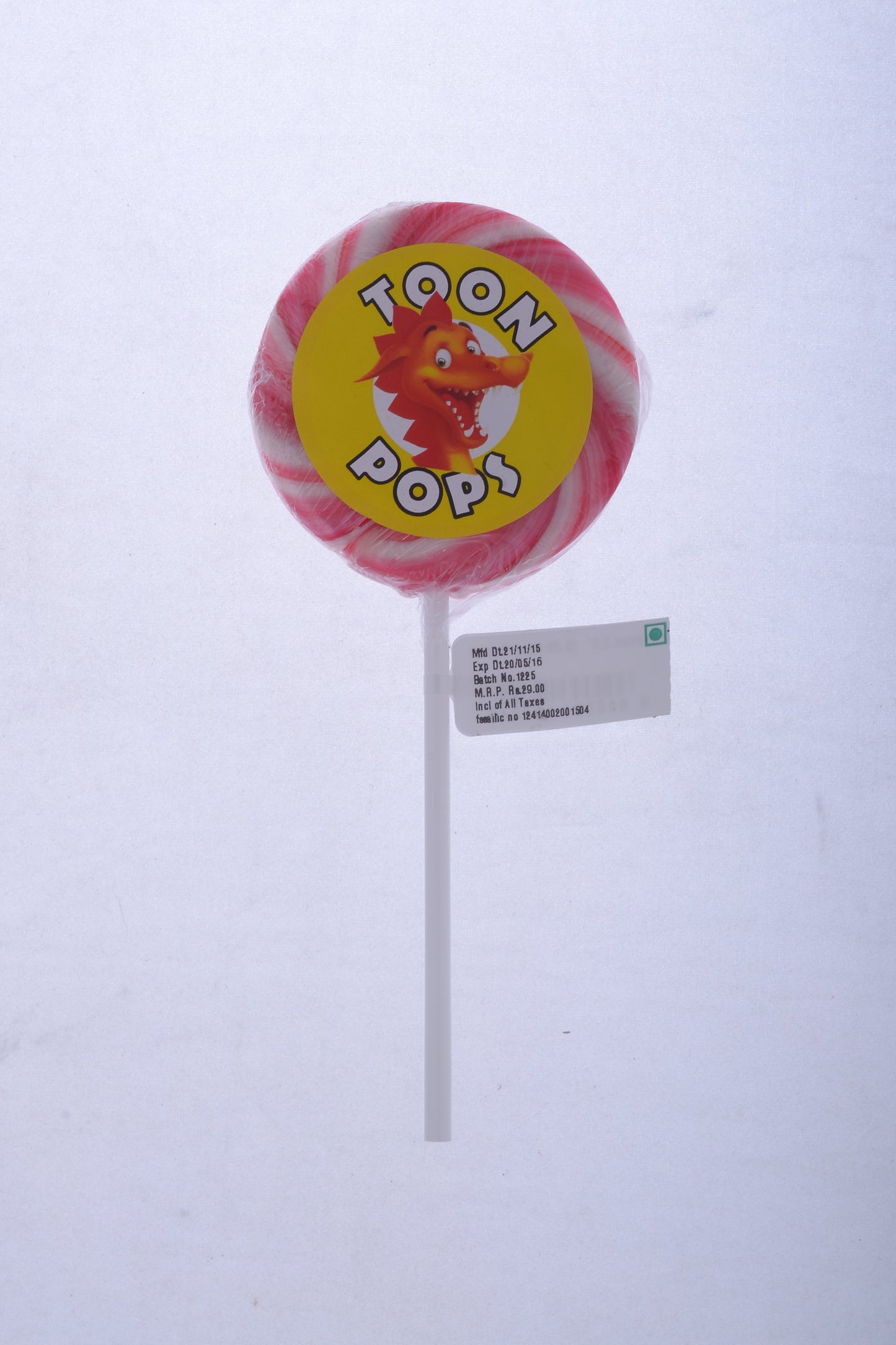Assorted Fruit | Cartoon Lollipops | Pack  of 60 | Toonpops