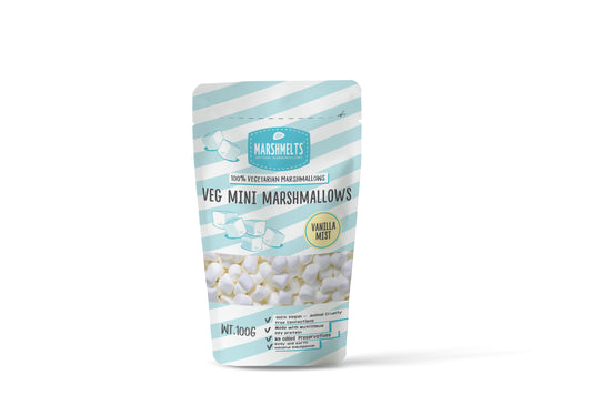 VEG MINI MARSHMALLOWS VANILLA MIST-100g