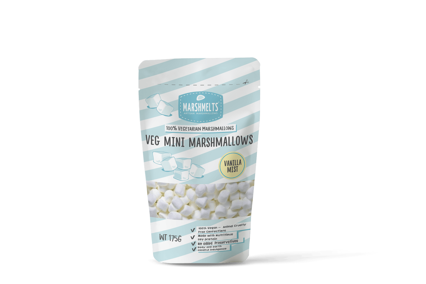 VEG MINI MARSHMALLOWS VANILLA MIST-175g