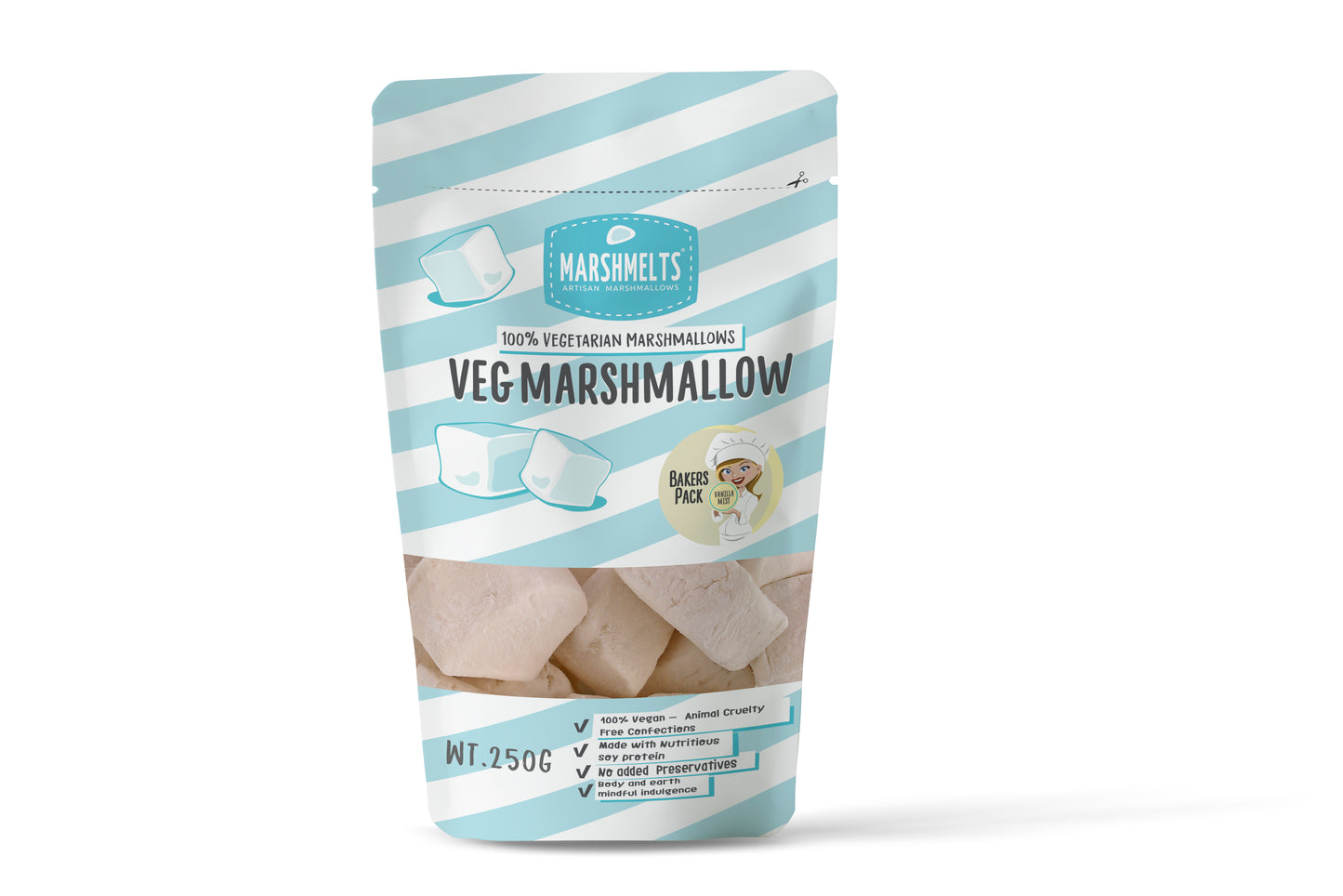 VEG  MARSHMALLOWS BAKERS PACK VANILLA MIST FLAVOUR -250G