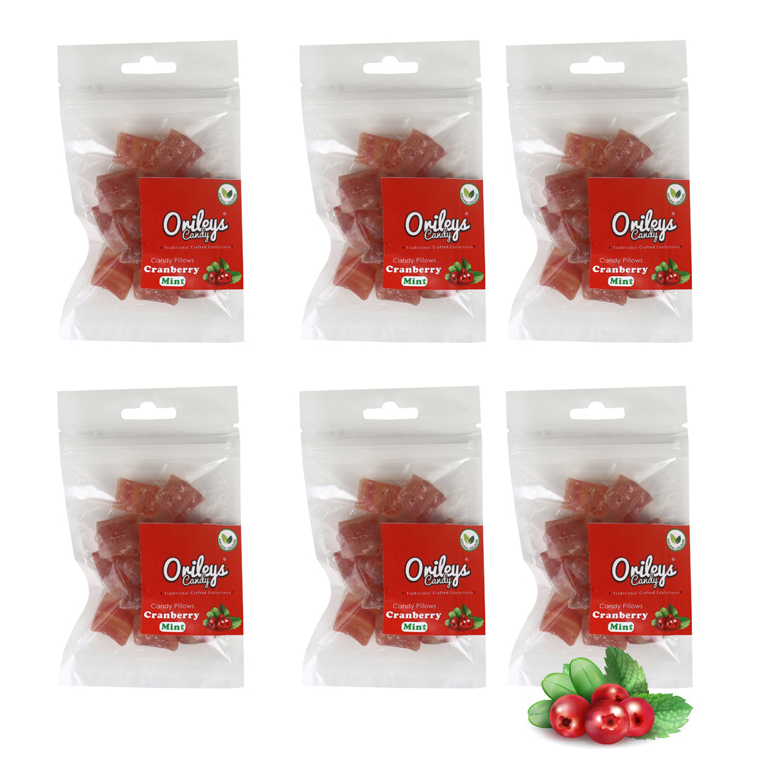 Cranberry Mint Candy | Pack of 6 | Hard Candy | Orileys