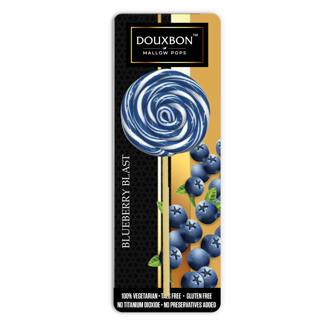 Douxbon Mallowpops - Blueberry Blast - 50 grams