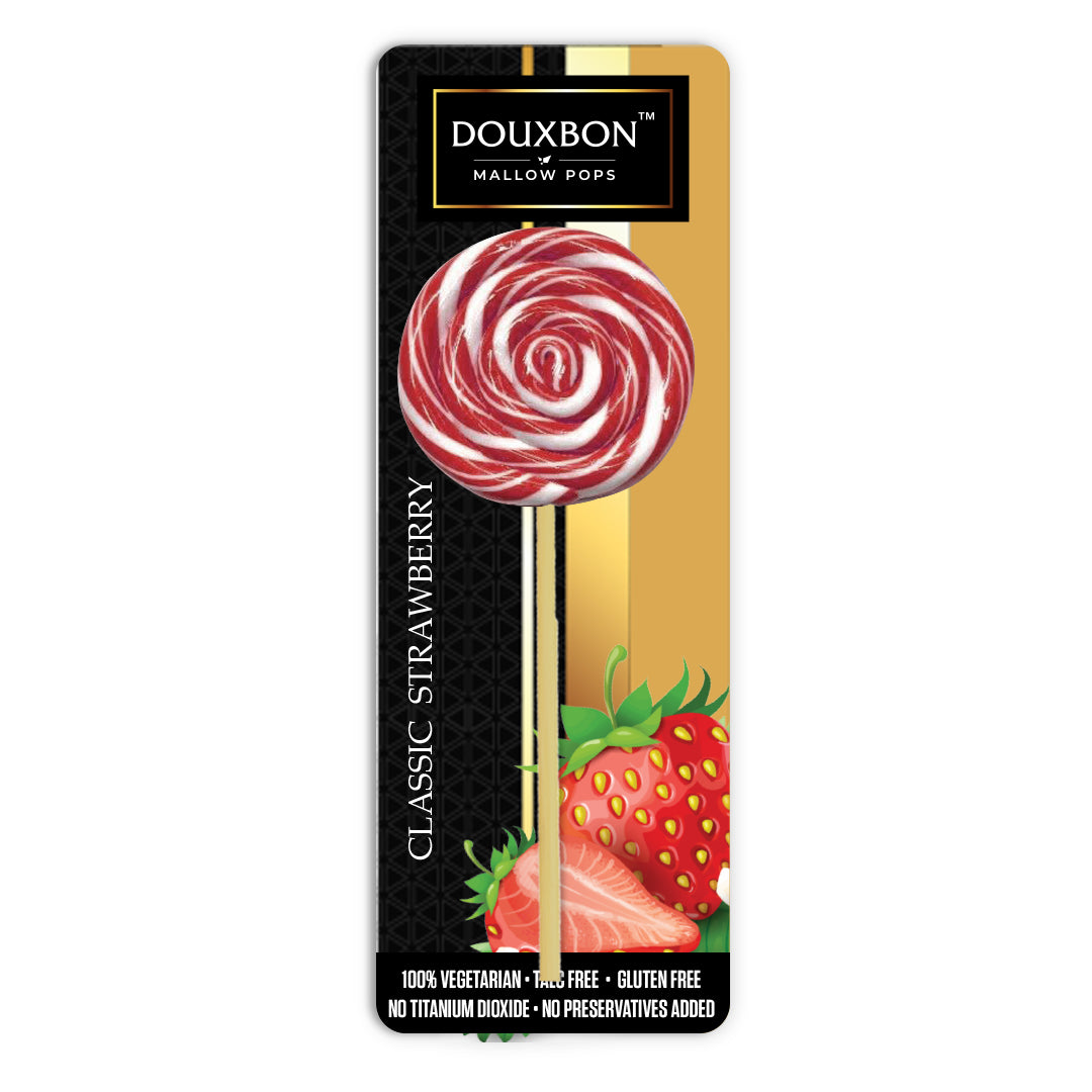 Douxbon Mallowpops - Classic Strawberry - 50 grams