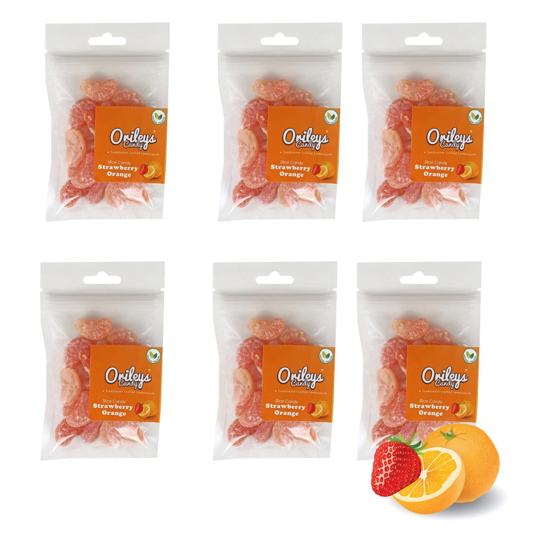 Strawberry Orange | Pack of 6 | Hard Candy | Orileys